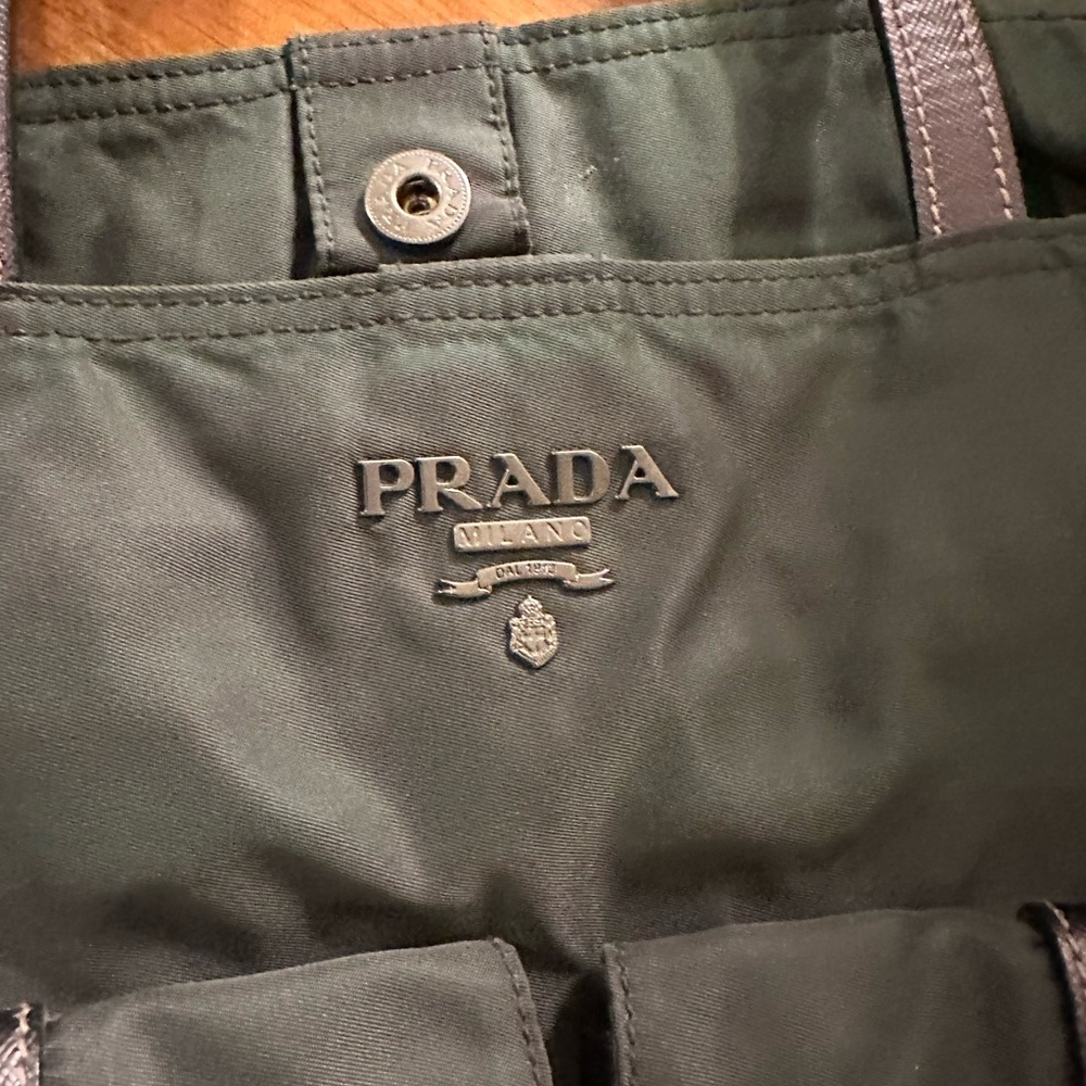 Prada Gray Tessuto Nylon Bag 
Like new! - Picture 5 of 9